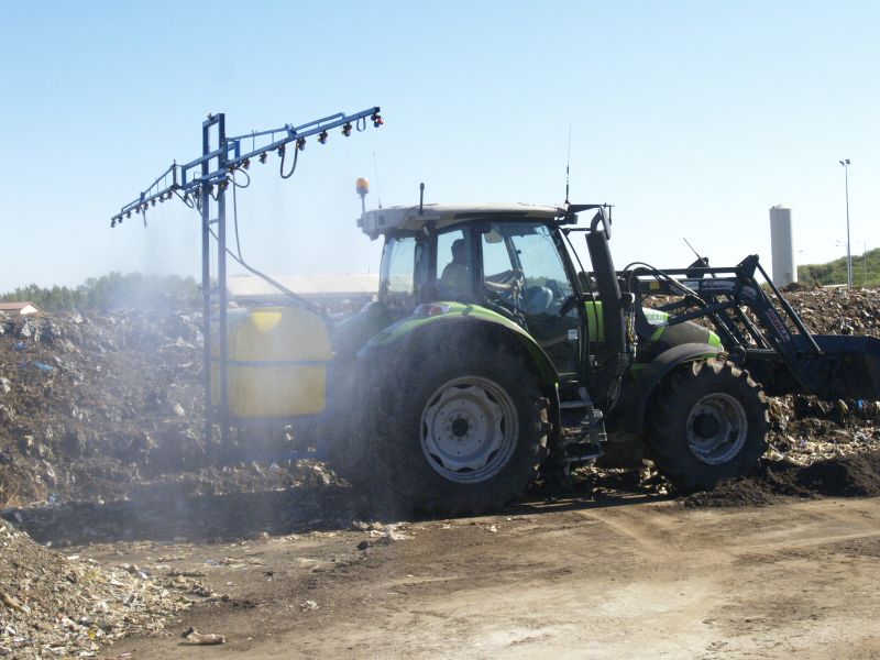 Opryski - plac dojrzewania kompostu