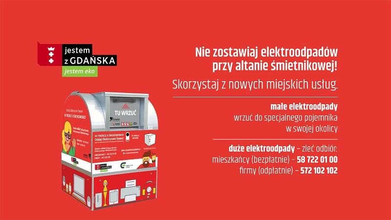 Nowe pojemniki na elektroodpady w gdańskich dzielnicach