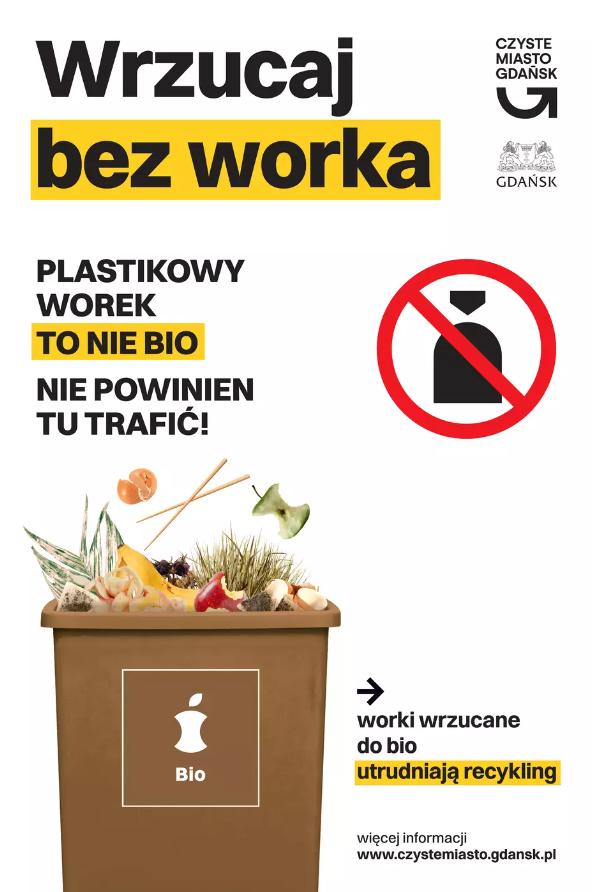 Wyrzucaj bez worka, kampania Urzędu Miasta Gdańska