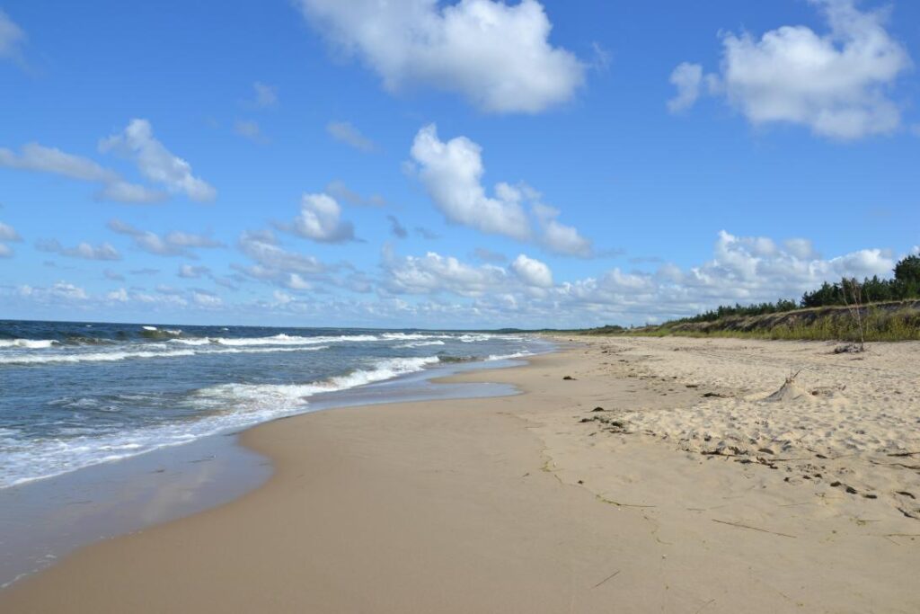 Najdłuższa plaża w Gdańsku. Zdjęcie ze strony www.wyspa.pl z artykułu 